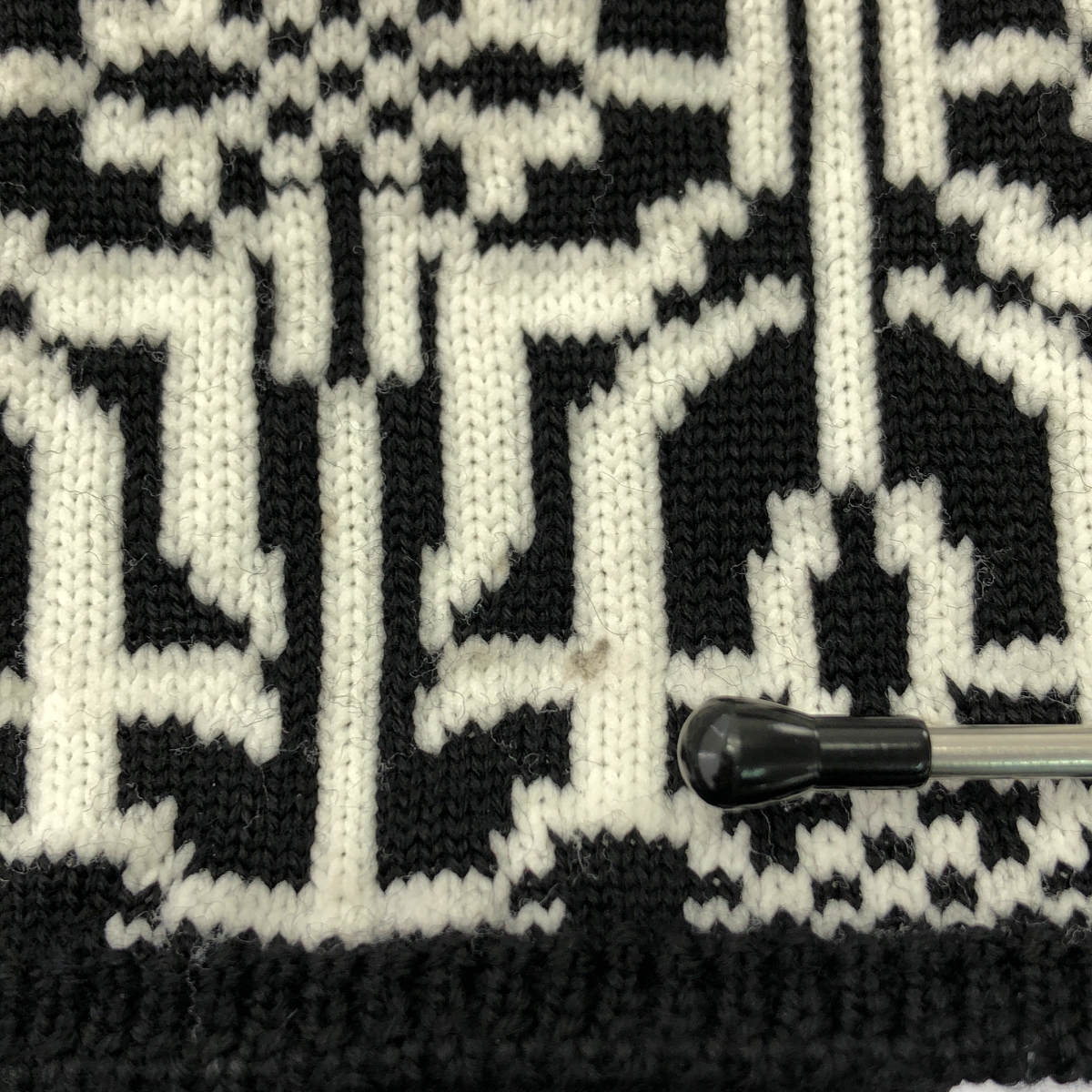 COMME des GARCONS / コムデギャルソン 異素材 切替 ジャガード クルーネック ニット セーター