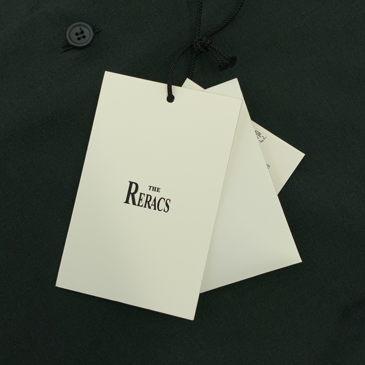 THE RERACS / ザリラクス ヘンリーネック ショートスリーブ ロングシャツ