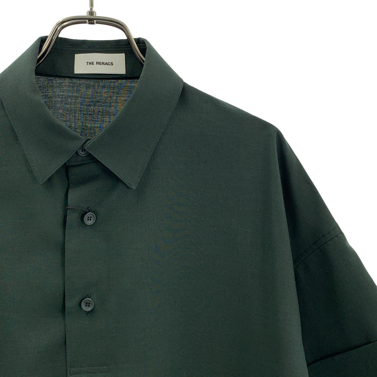 THE RERACS / ザリラクス ヘンリーネック ショートスリーブ ロングシャツ
