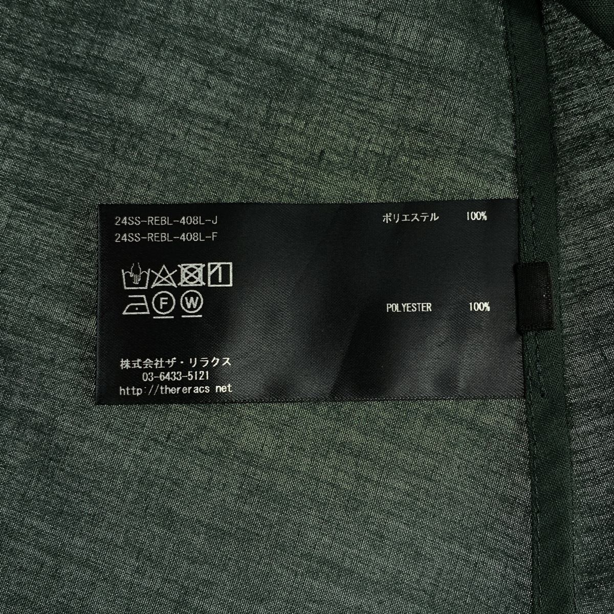 THE RERACS / ザリラクス ヘンリーネック ショートスリーブ ロングシャツ