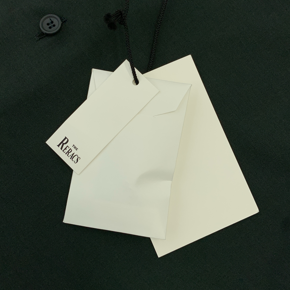 THE RERACS / ザリラクス ヘンリーネック ショートスリーブ ロングシャツ