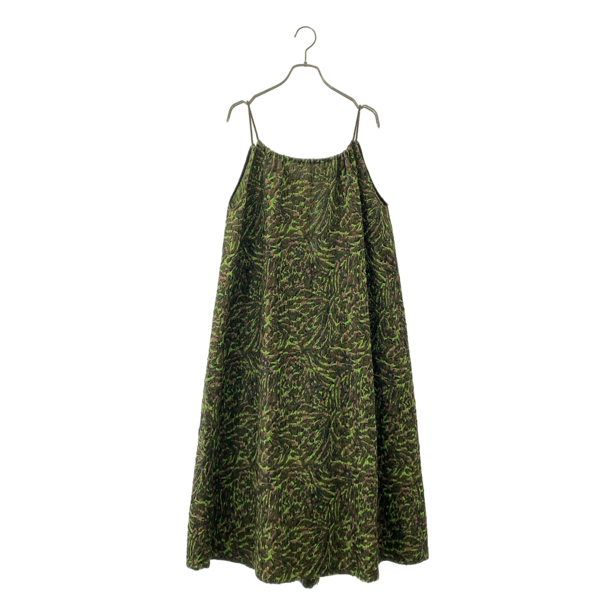 CABaN / キャバン 総柄 ジャガード キャミワンピース