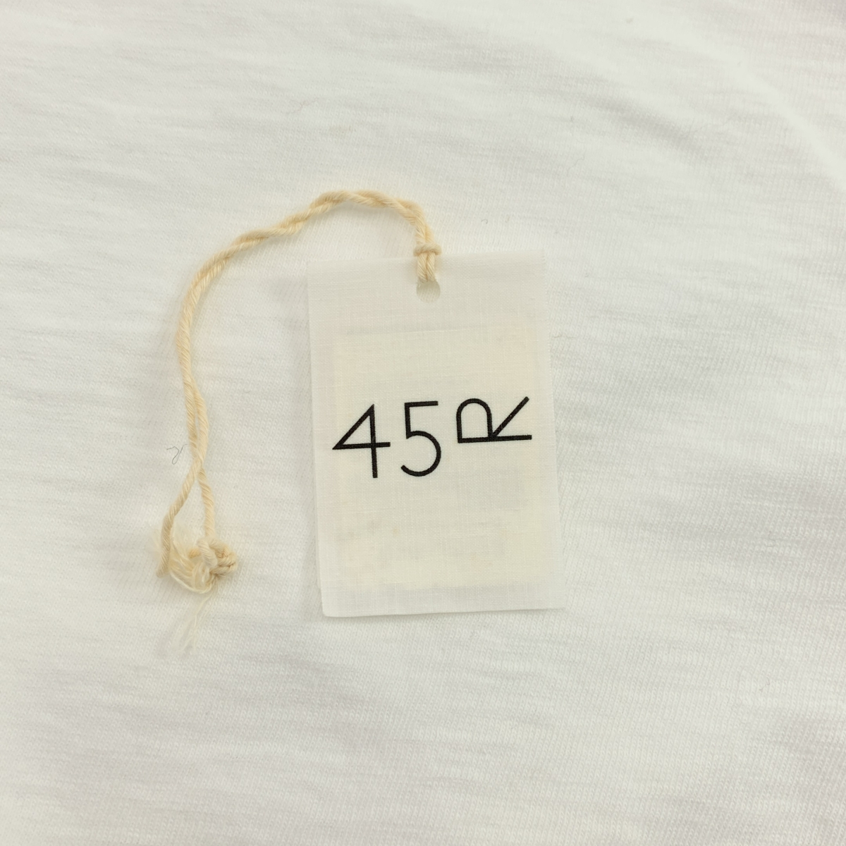 45r / フォーティファイブアール ジンバブエコットンの四角Tシャツ