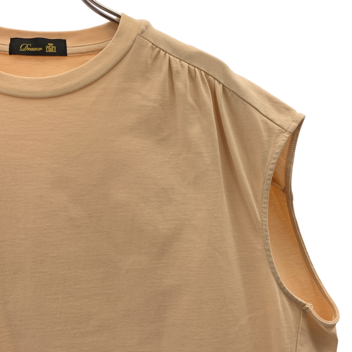 Drawer / ドゥロワー コットン天竺ノースリーブプルオーバー