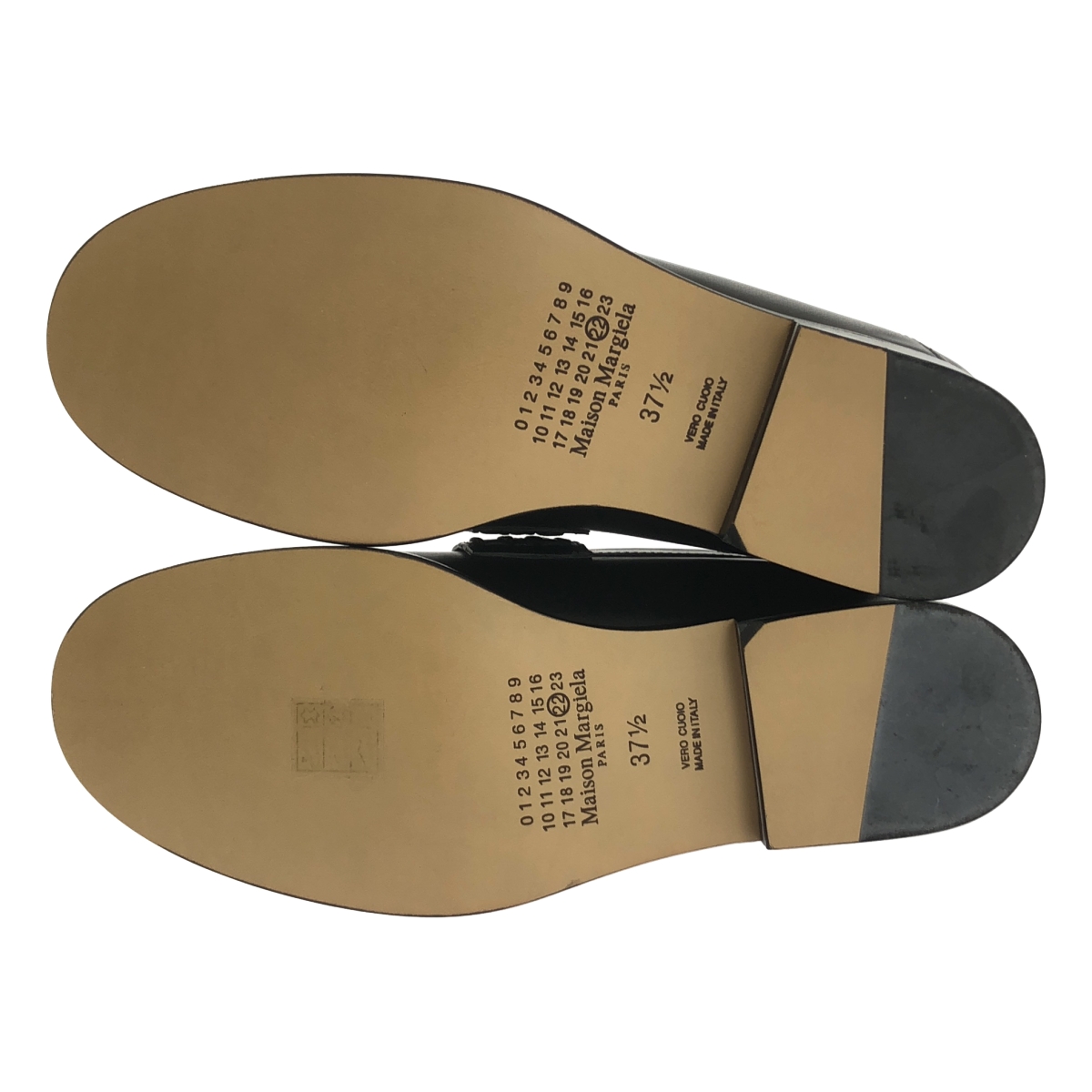 Maison Margiela / メゾンマルジェラ camden ステッチ レザー ローファー スリッポン