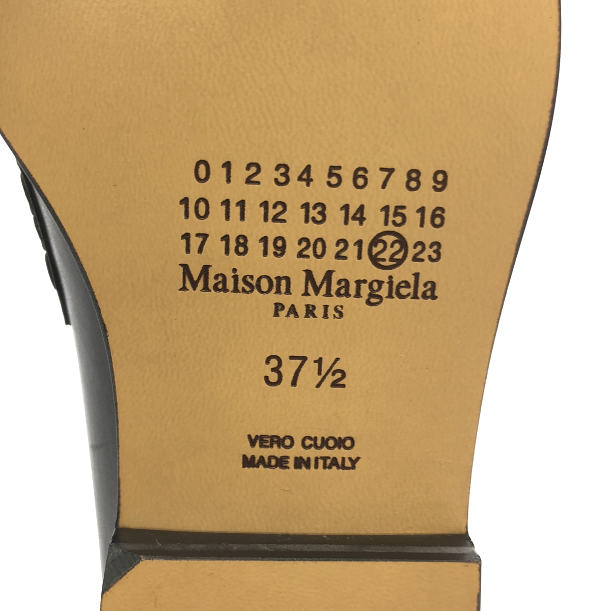 Maison Margiela / メゾンマルジェラ camden ステッチ レザー ローファー スリッポン