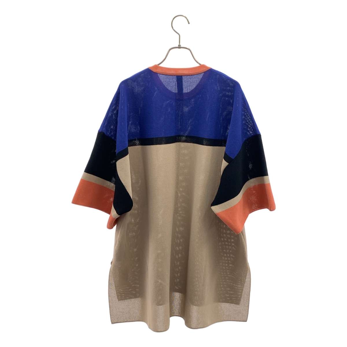 CFCL / シーエフシーエル TC GARTER SHORT SLEEVE TEE SHIRT / オーバーシルエット スリット Tシャツ カットソー