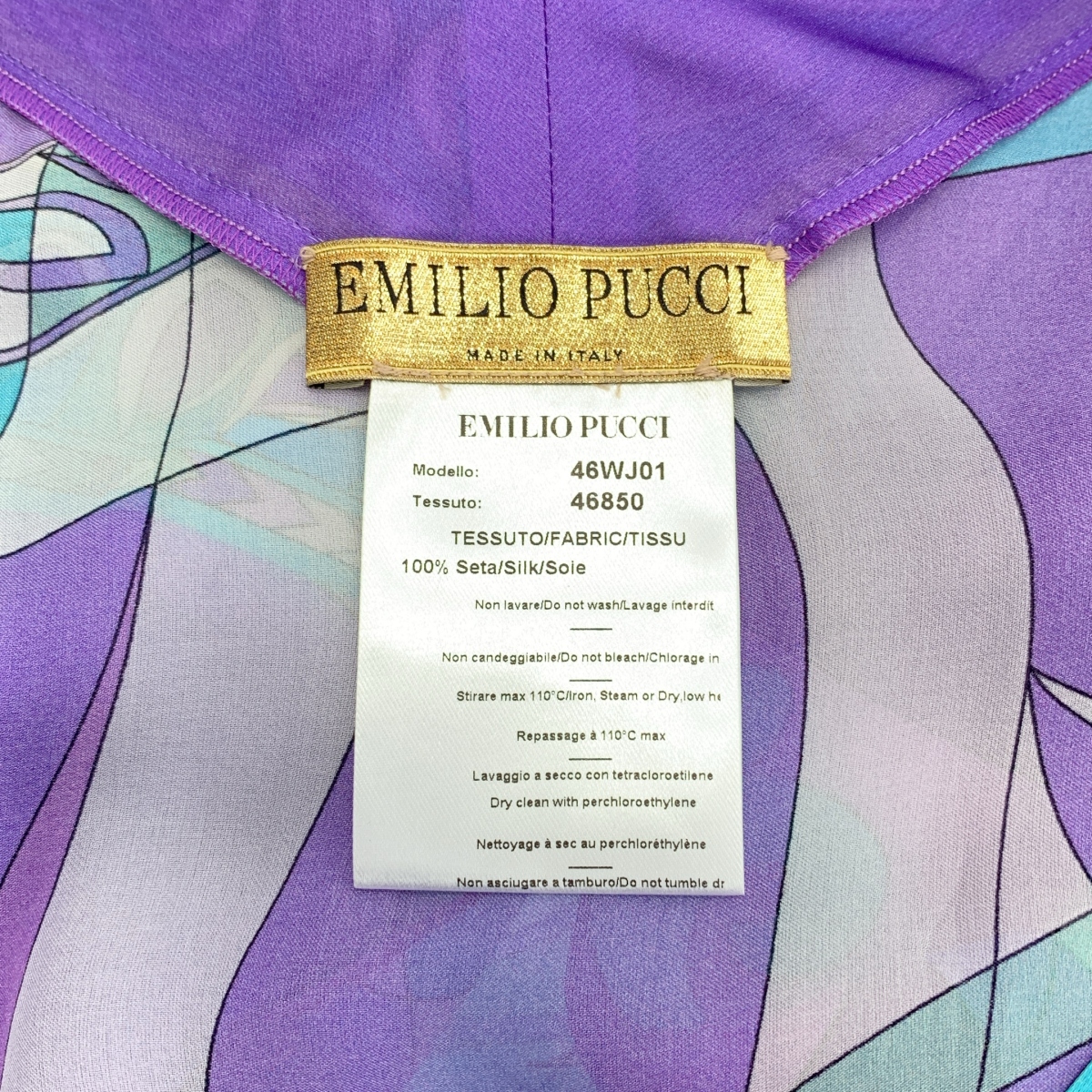 EMILIO PUCCI / エミリオプッチ シルク 総柄 ドルマンスリーブ トップス