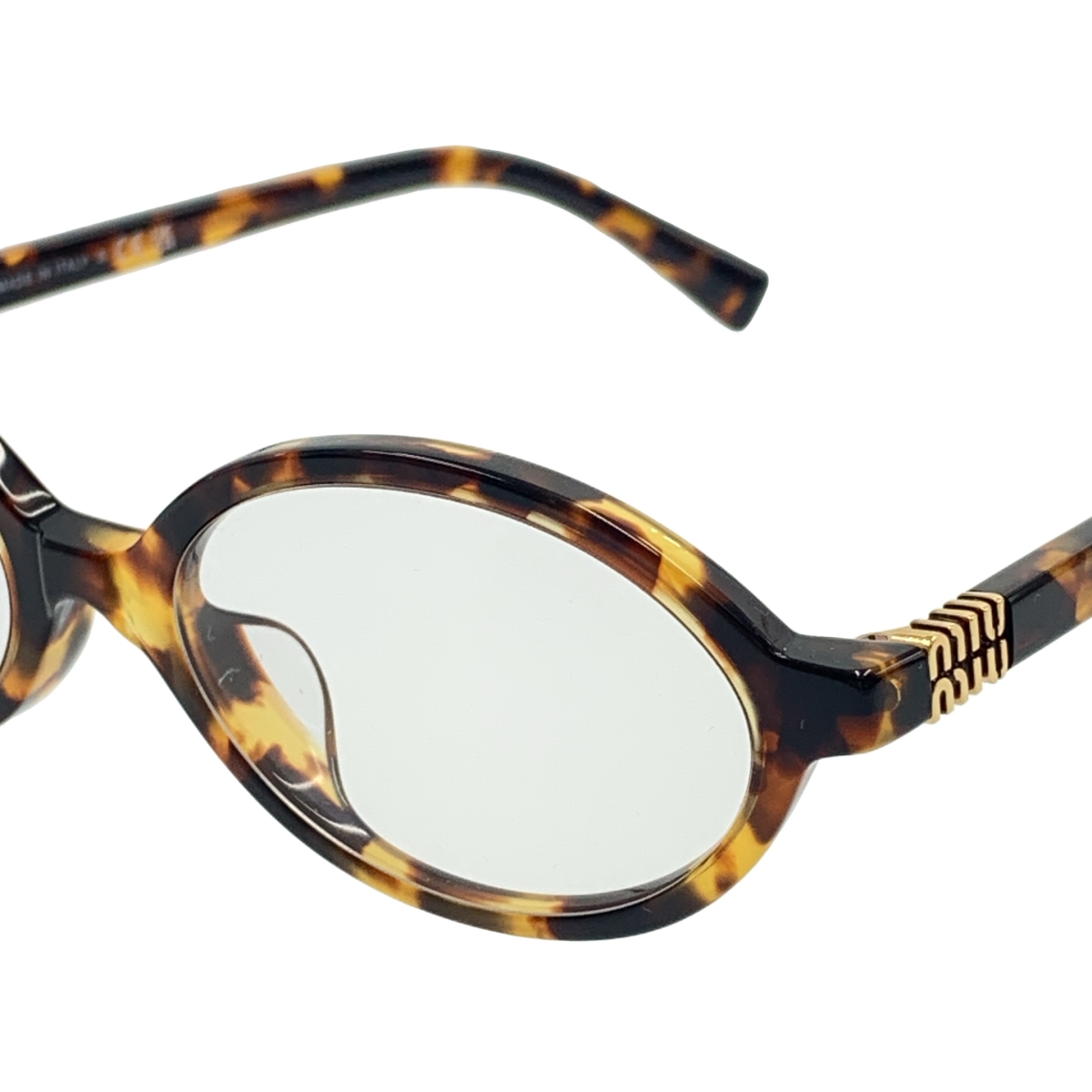 miu miu / ミュウミュウ オーバル ロゴ メガネ