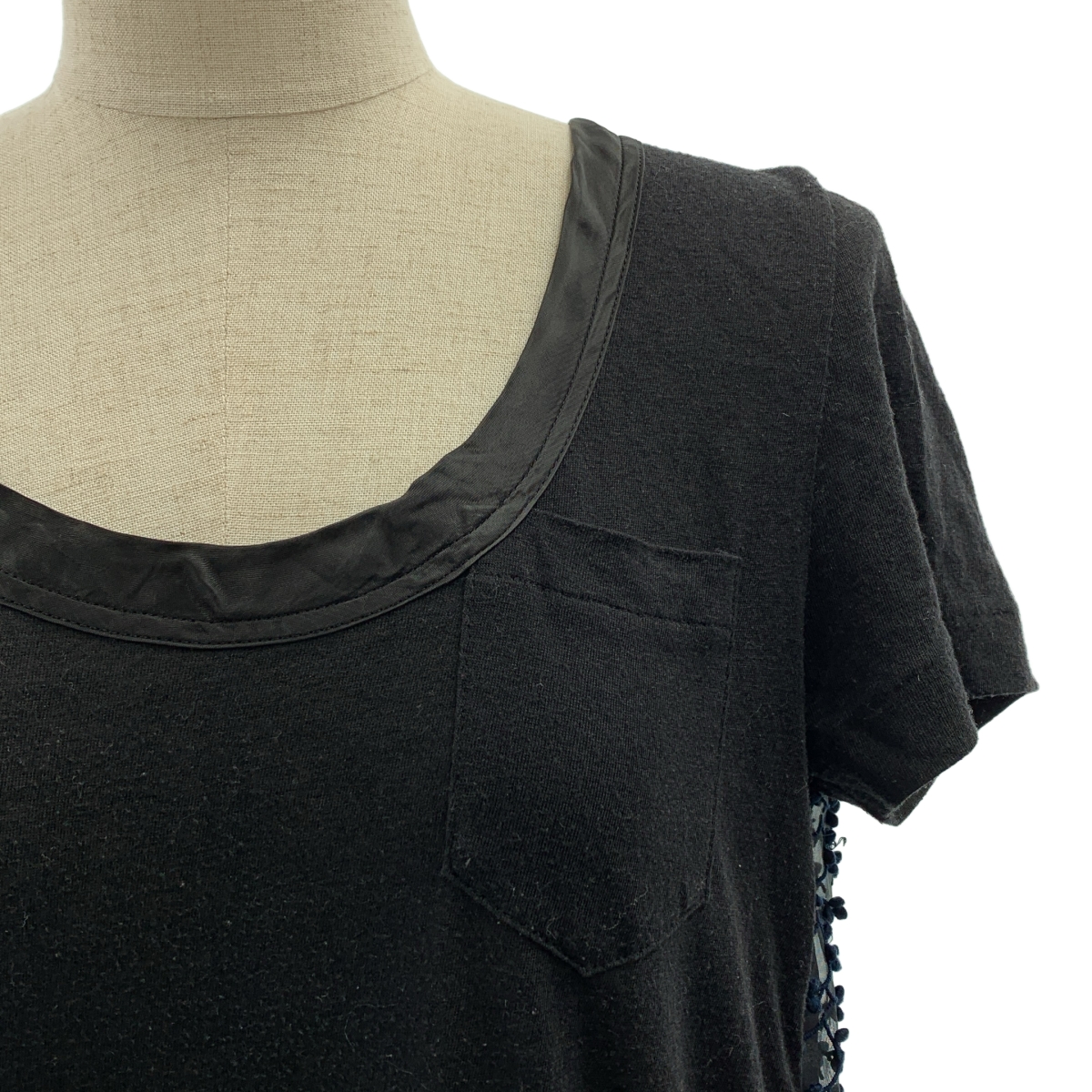 sacai / サカイ バックレース装飾 カットソー ドレス ワンピース