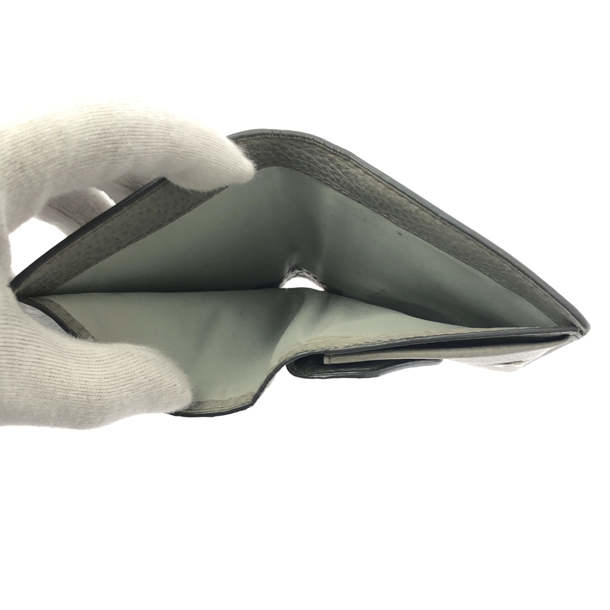 Maison Margiela / メゾンマルジェラ 4ステッチ 二つ折り ウォレット / グレイニーレザー