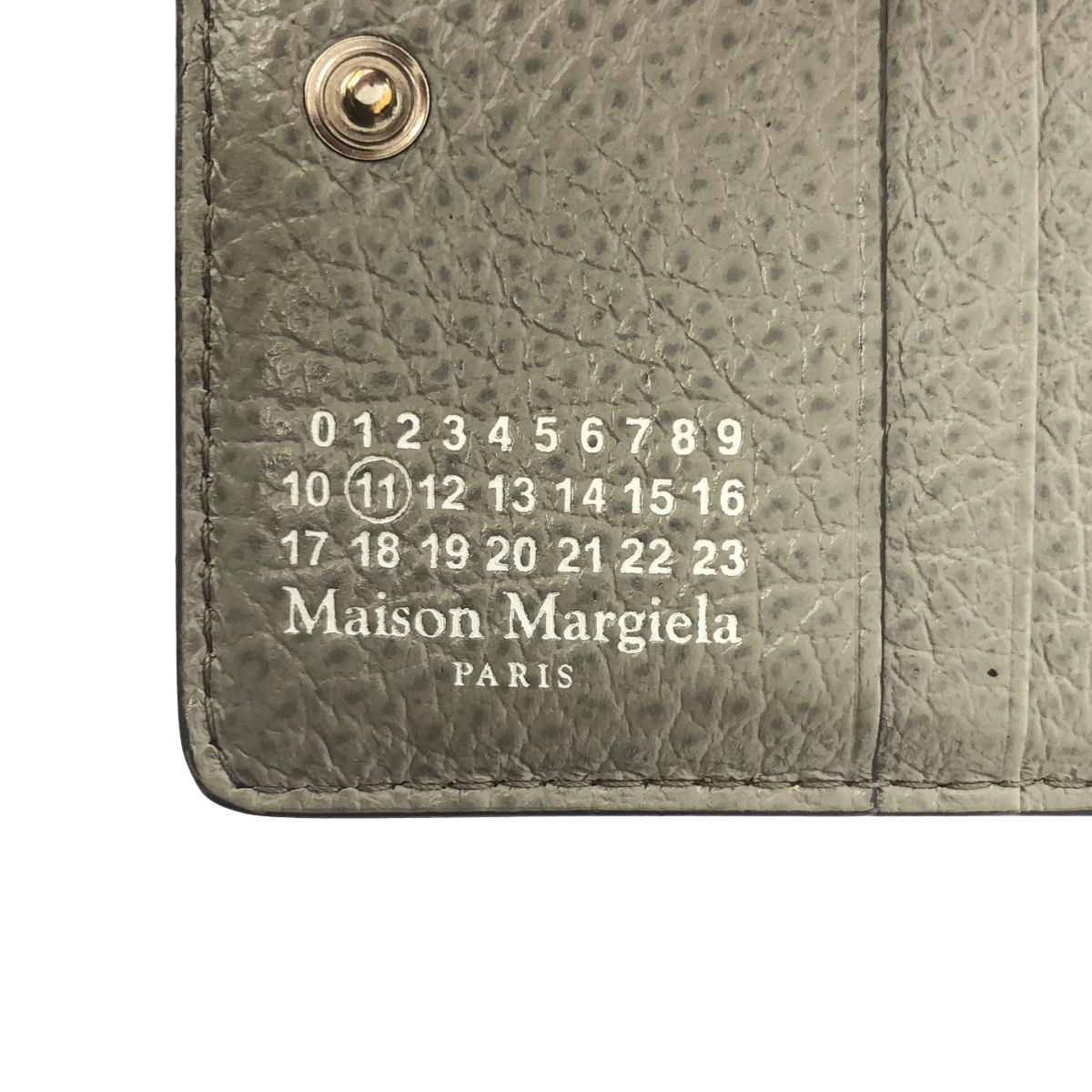 Maison Margiela / メゾンマルジェラ 4ステッチ 二つ折り ウォレット / グレイニーレザー