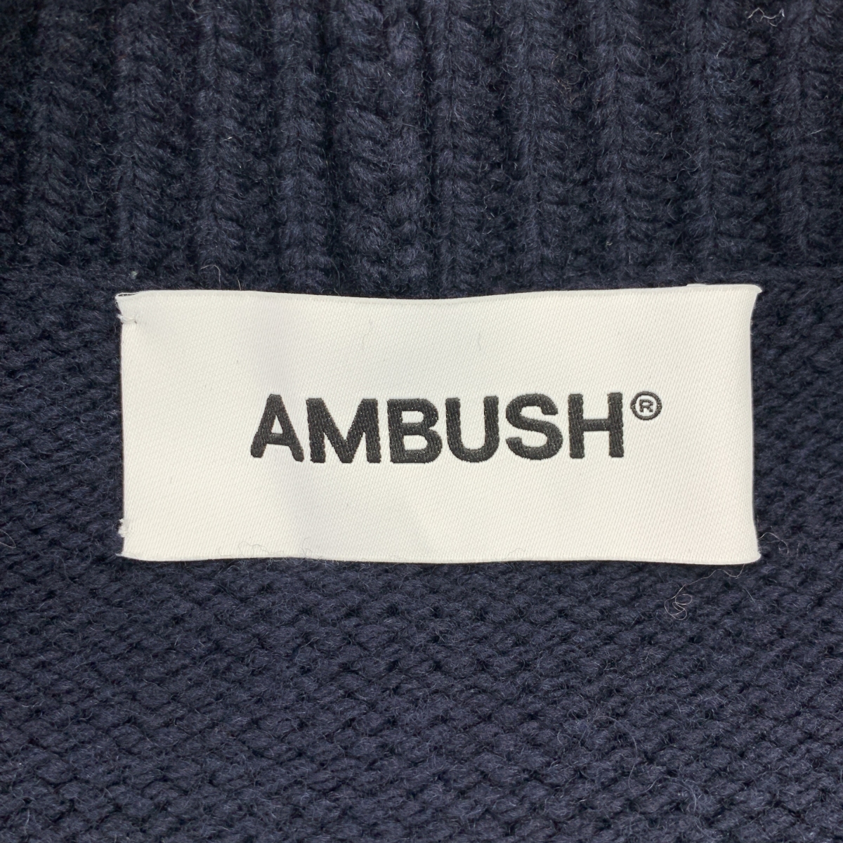 その他 FELTED KNIT ZIP CARDIGAN / ロゴパッチ ジップ ニット オーバー カーディガン