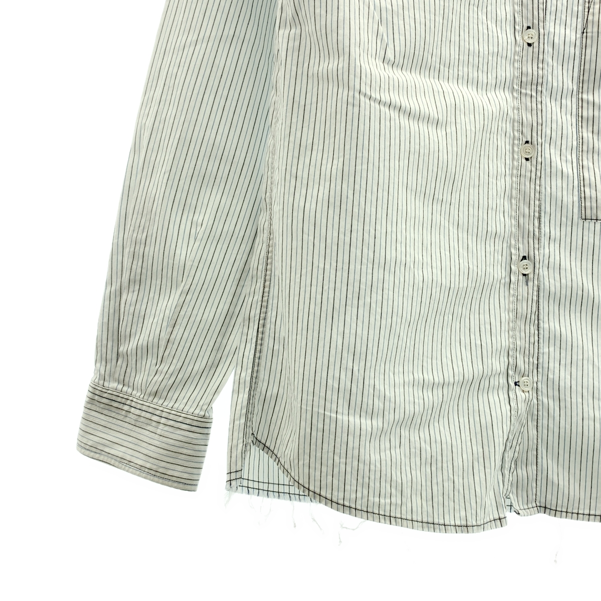 GOLDEN GOOSE / ゴールデングース ビッグポケット ストライプシャツ