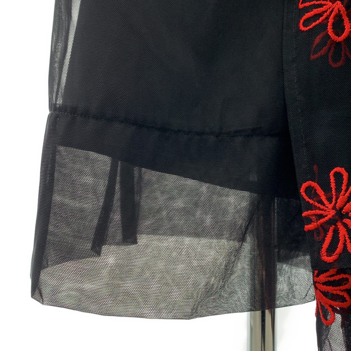 Simone Rocha / シモーネロシャ エンブロイダリー アシンメトリー チュール スカート / 裏地付き