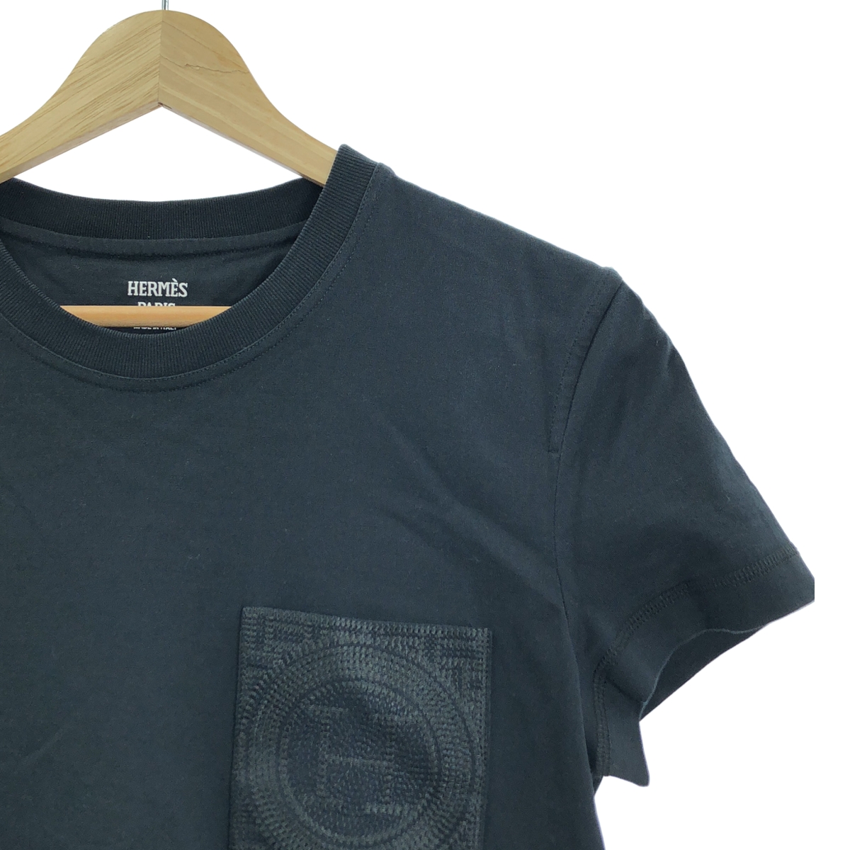 HERMES / エルメス コットン H刺しゅう ポケット付き ワンピース