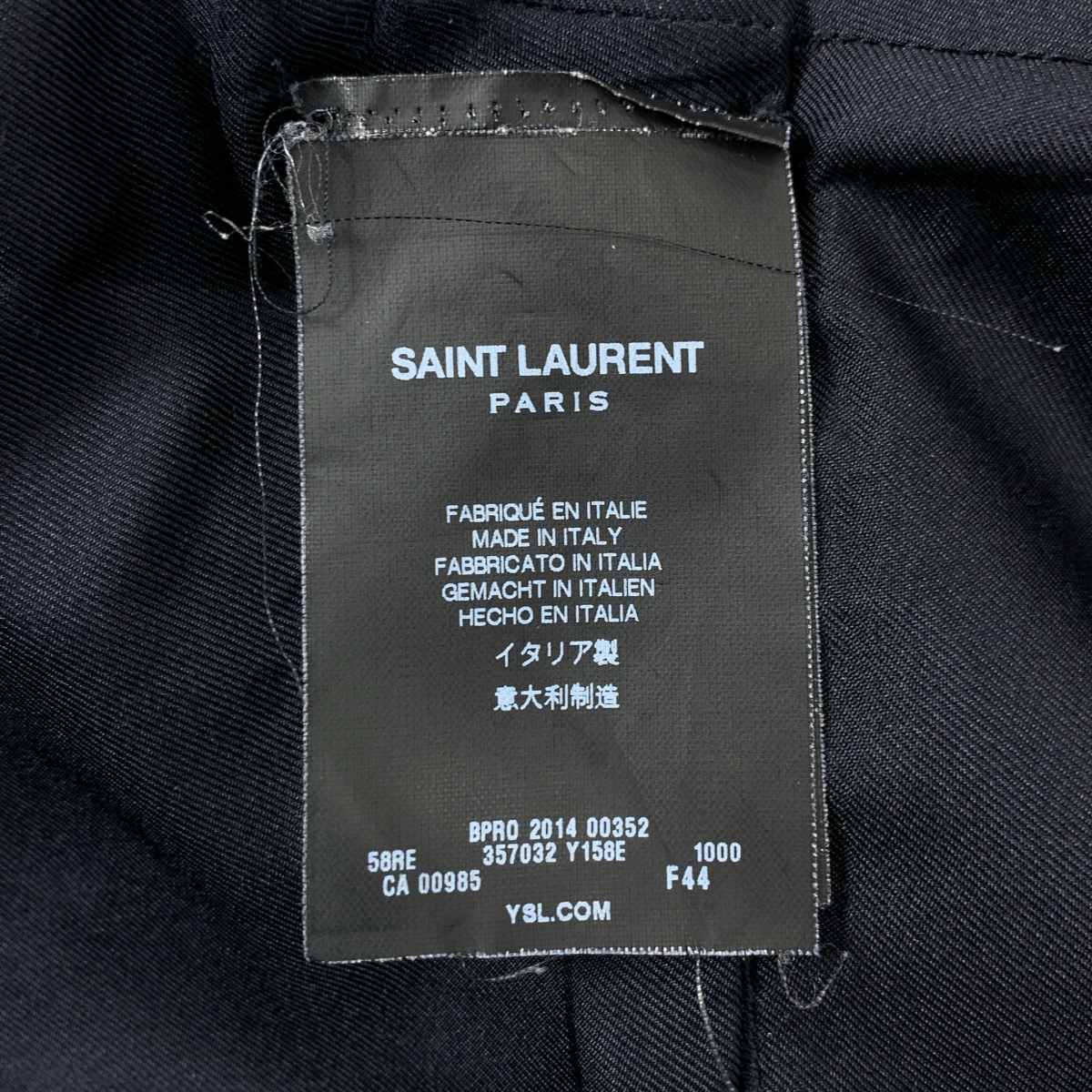 SAINT LAURENT PARIS / サンローランパリ ウール バックジップ ドレス ワンピース