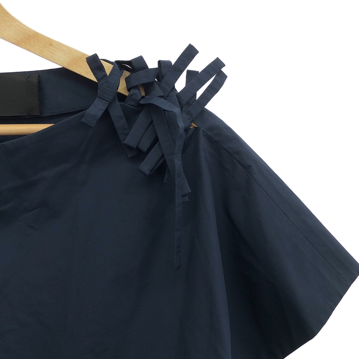 Drawer / ドゥロワー コットン リボン ブラウス