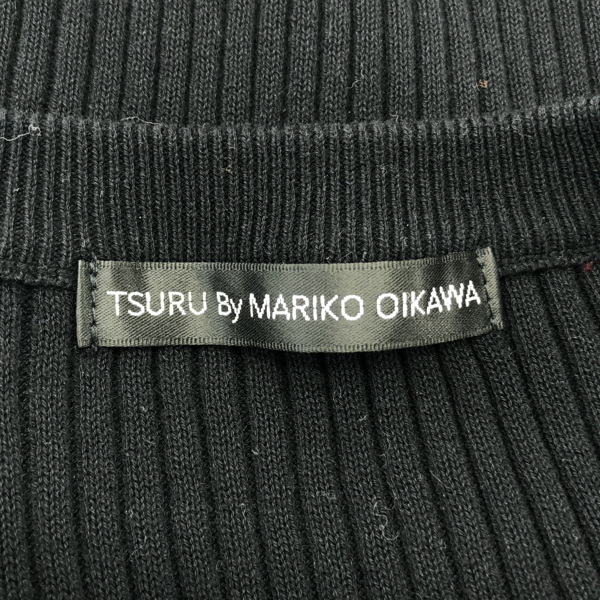 TSURU by Mariko Oikawa / ツルバイマリコオイカワ クルーネック リブ カーディガン