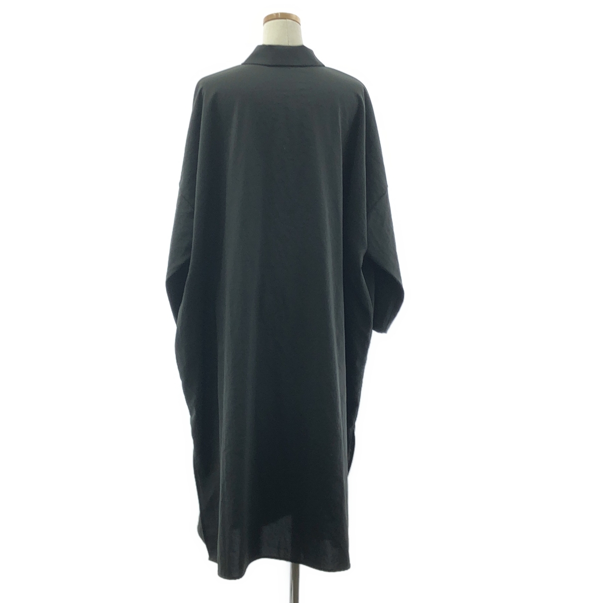 mizuiroind / ミズイロインド オープンカラー スリット シャツ ワンピース