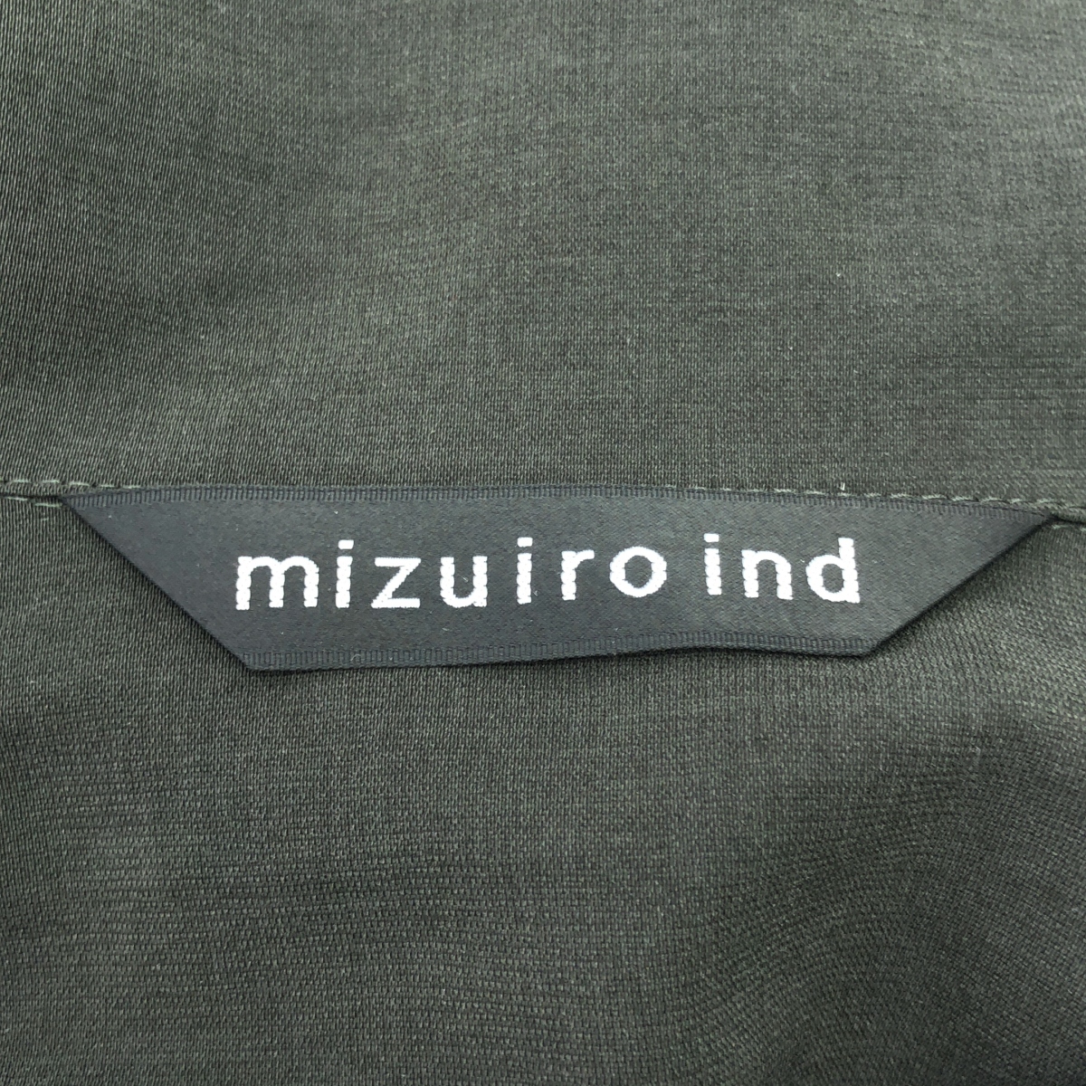 mizuiroind / ミズイロインド オープンカラー スリット シャツ ワンピース