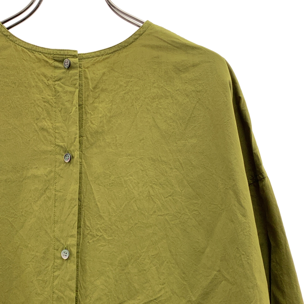 GALERIE VIE / ギャルリーヴィー コットンシルクウェザー クルーネックワンピース