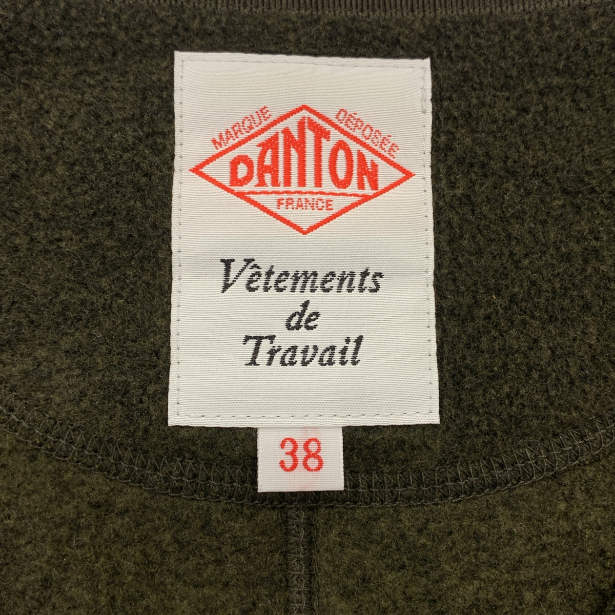 DANTON / ダントン ノーカラー フリースジャケット