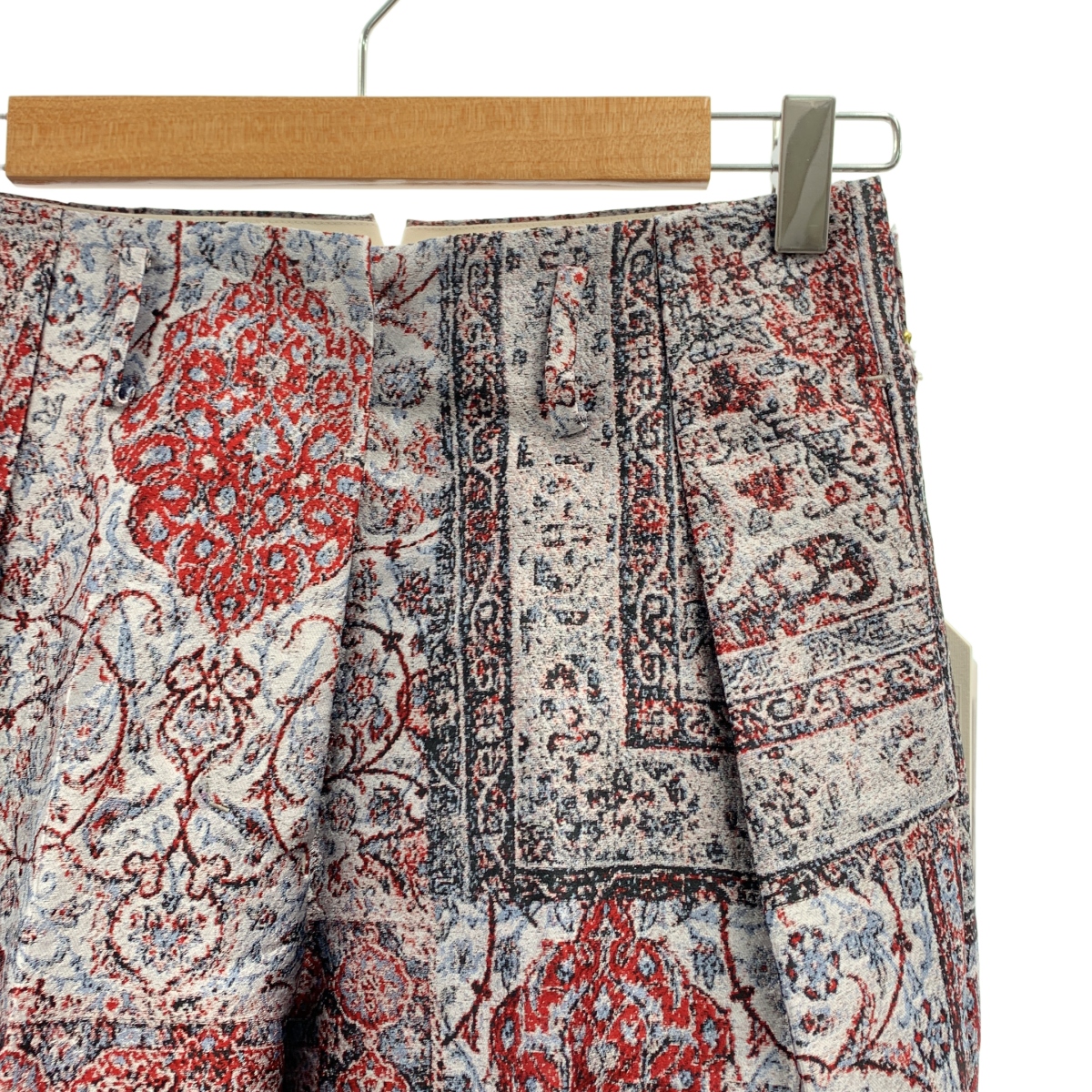 SUPPORT SURFACE / サポートサーフェス 総柄 ジャガード 1タック クロップドパンツ