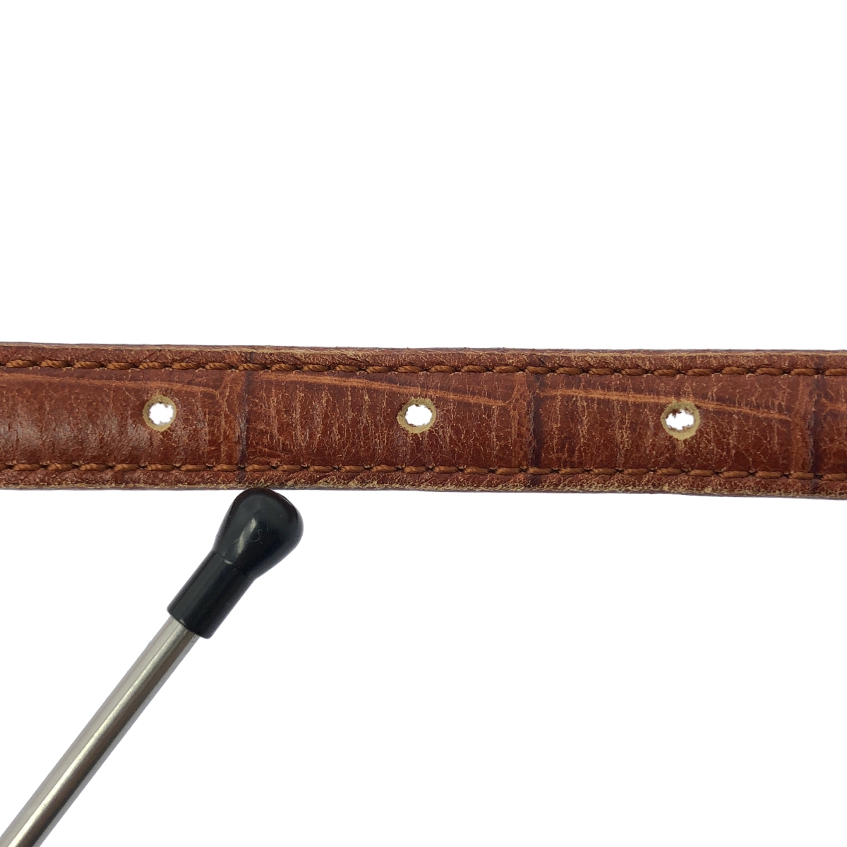 Felisi / フェリージ レザー 型押し ゴールドバックル ベルト