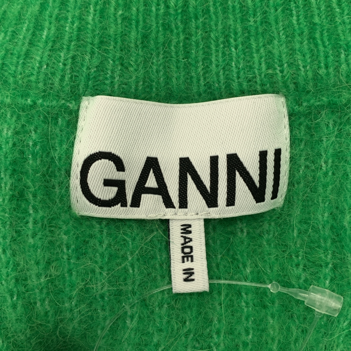 Ganni / ガニー アルパカ混 ビジューボタン Vネック ニットカーディガン