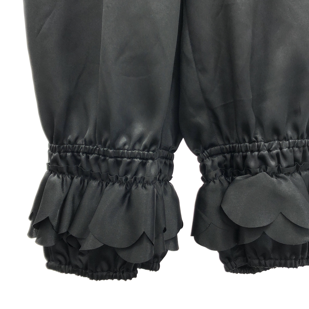 COMME des GARCONS COMME des GARCONS / コムコム ポリエステル スカラップ ドローストリング ウエストゴム イージーパンツ