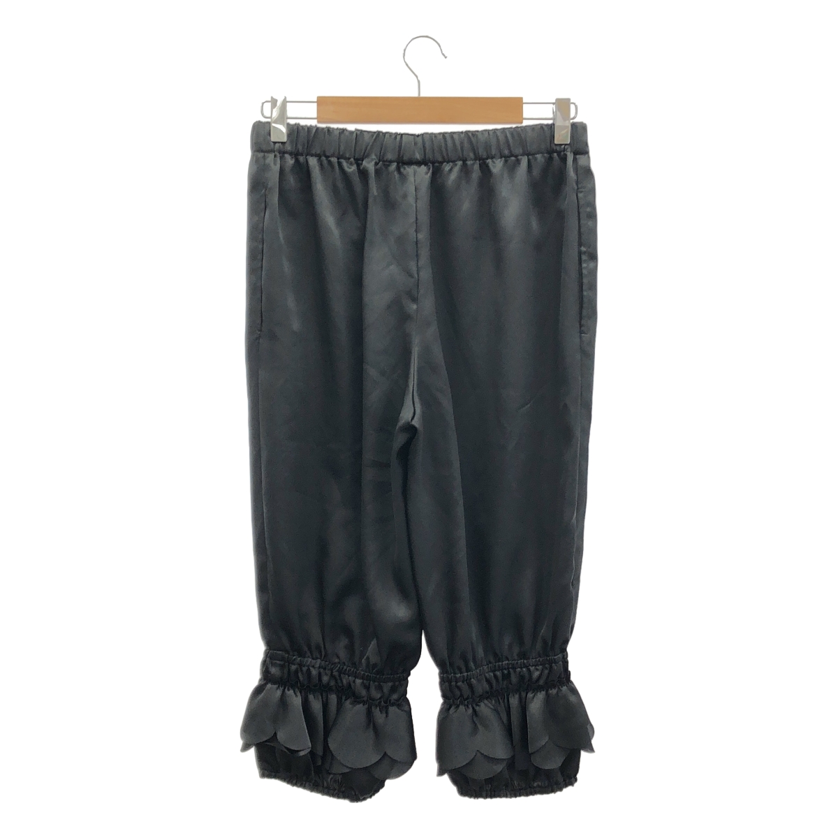 COMME des GARCONS COMME des GARCONS / コムコム ポリエステル スカラップ ドローストリング ウエストゴム イージーパンツ