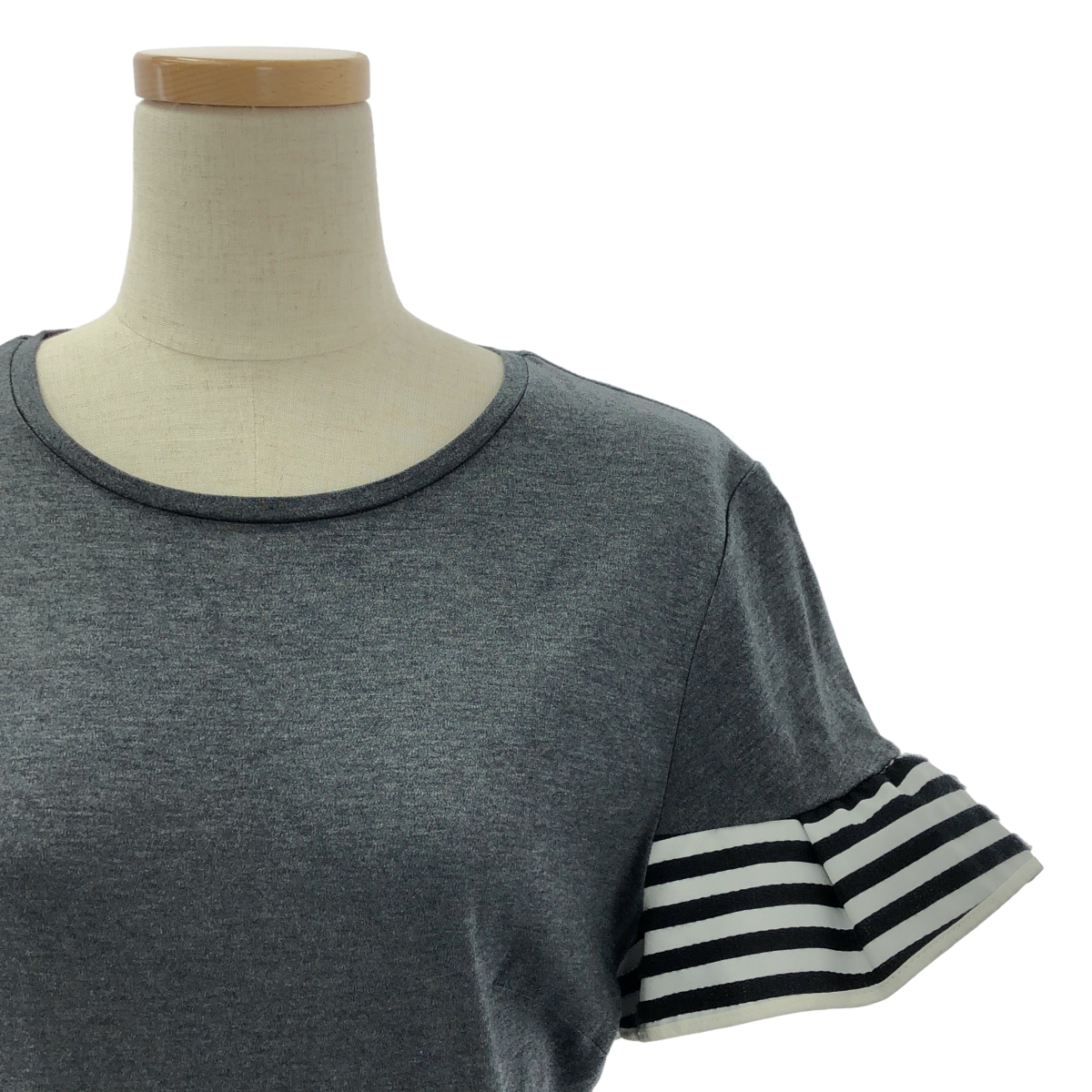 BORDERS at BALCONY / ボーダーズアットバルコニー RUFFLED MAXI DRESS ボーダーフリル マキシワンピース