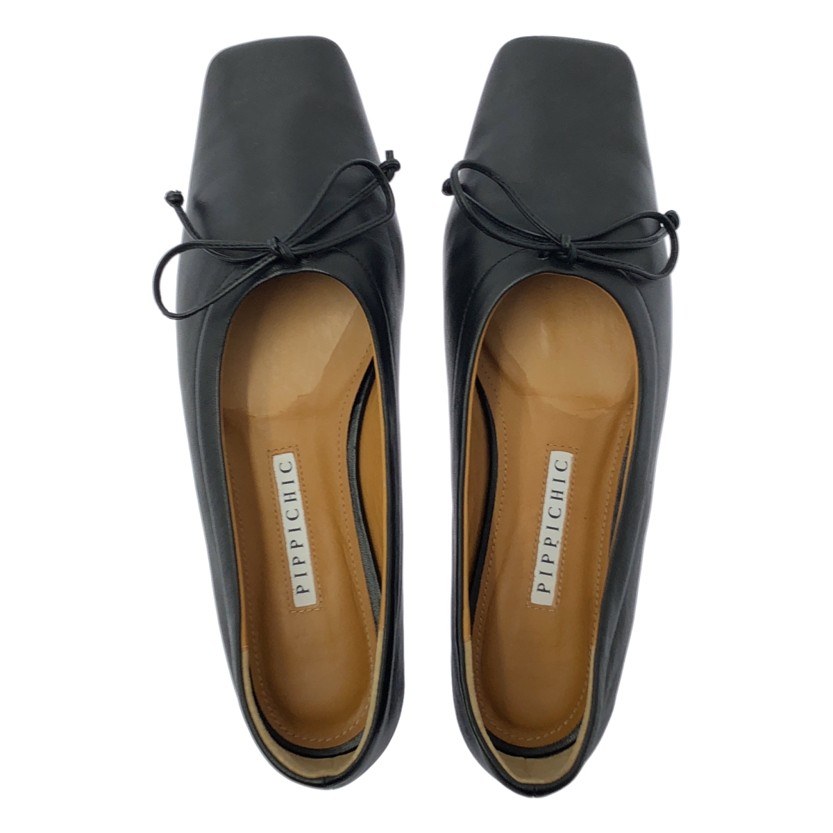 PIPPICHIC / ピッピシック スクエアトゥ バレエシューズ