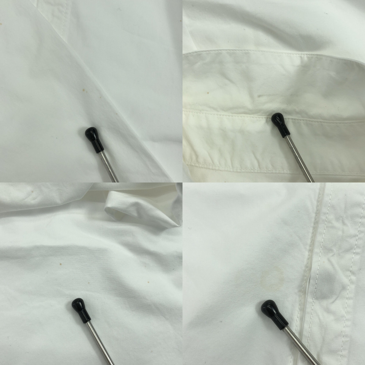 OUTIL / ウティ ラウンドカラー コットン 長袖 シャツ