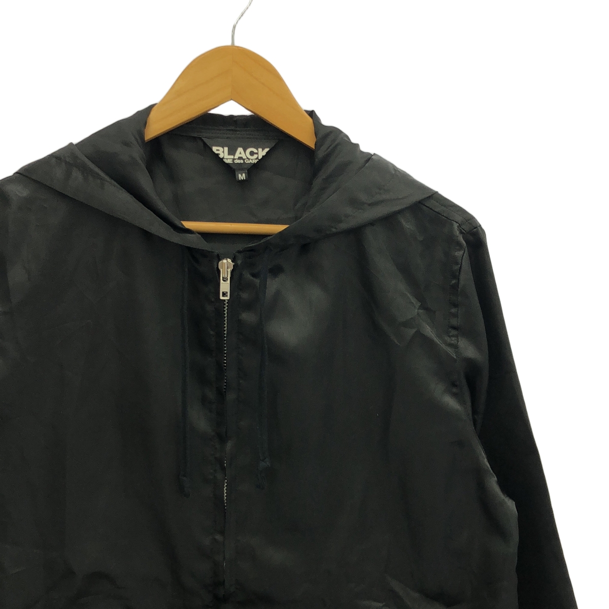BLACK COMME des GARCONS / ブラックコムデギャルソン バックロゴ フーデッドジャケット