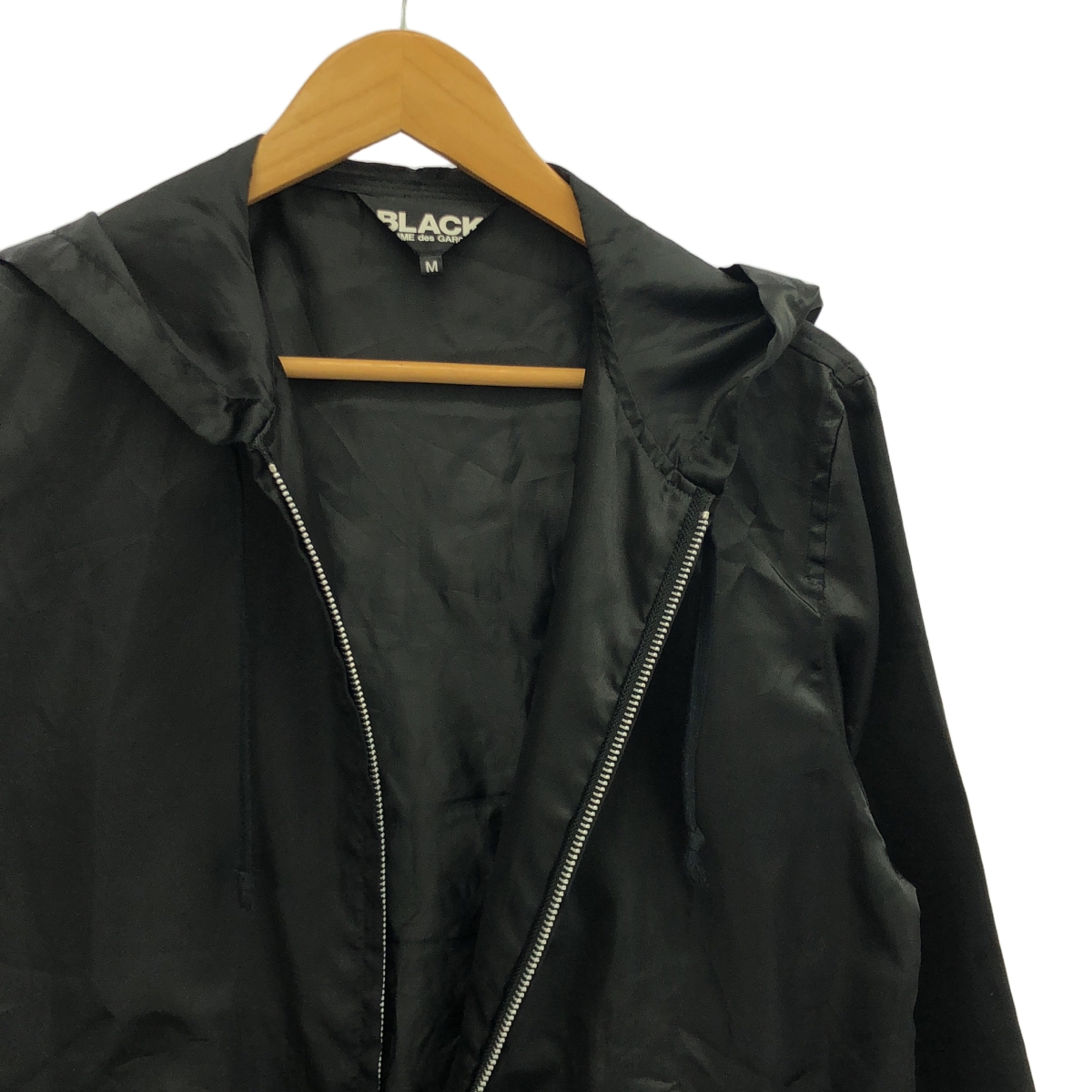 BLACK COMME des GARCONS / ブラックコムデギャルソン バックロゴ フーデッドジャケット