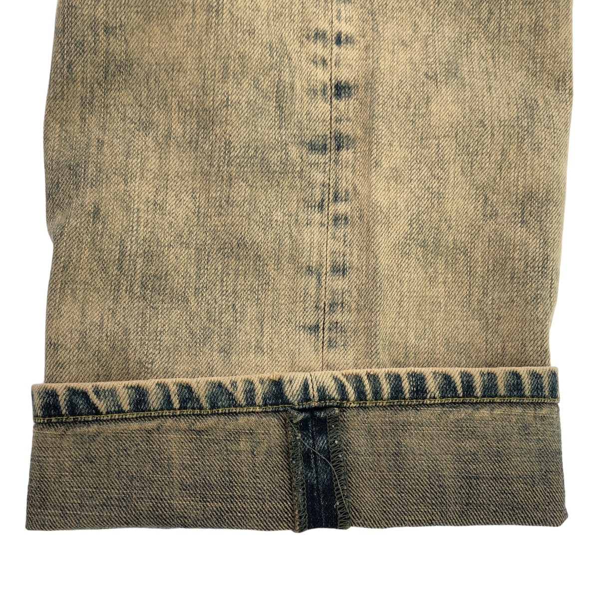 YOKE / ヨーク Bleach & Over Dye Denim Wide Straight 5P Pants / ブリーチ&オーバーダイデニムワイドストレート5Pパンツ / ユニセックス