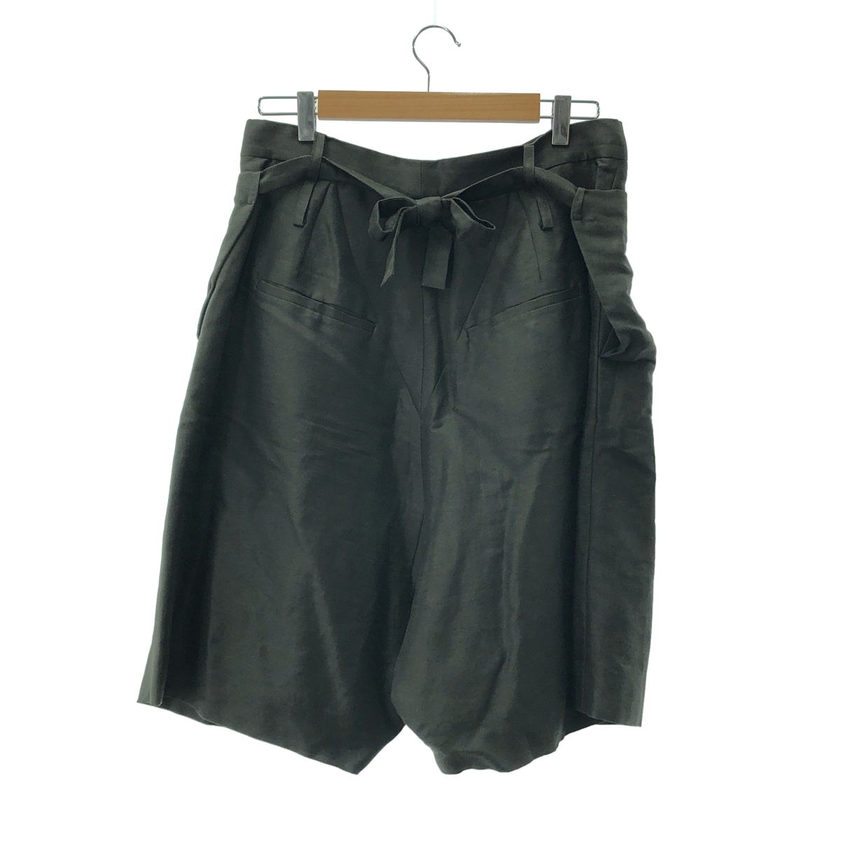 Chloe / クロエ リネン バックリボン プリーツ ボリューム サルエル ワイドパンツ