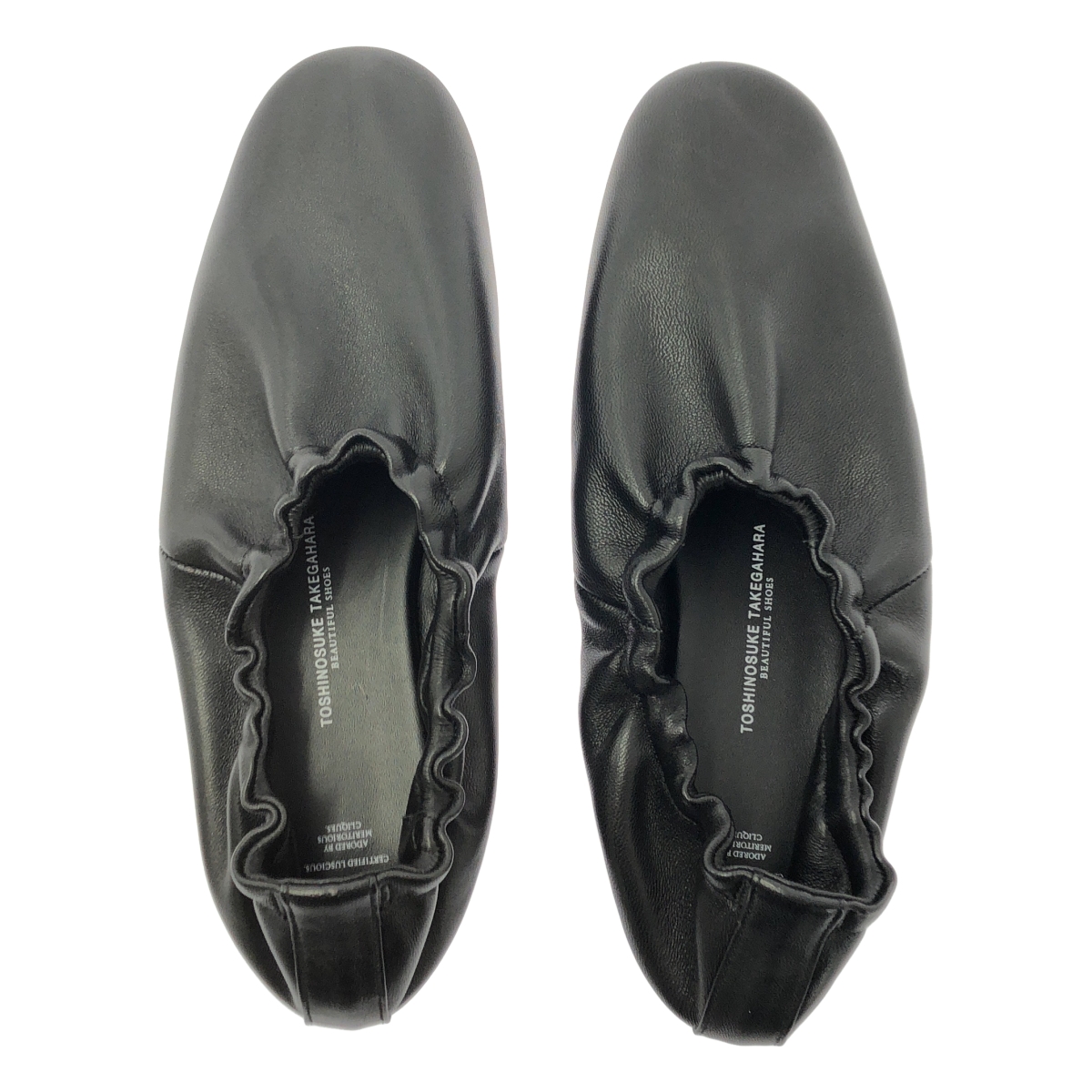 BEAUTIFUL SHOES / ビューティフルシューズ TOSHINOSUKE TAKEGAHARA レザー バレエシューズ