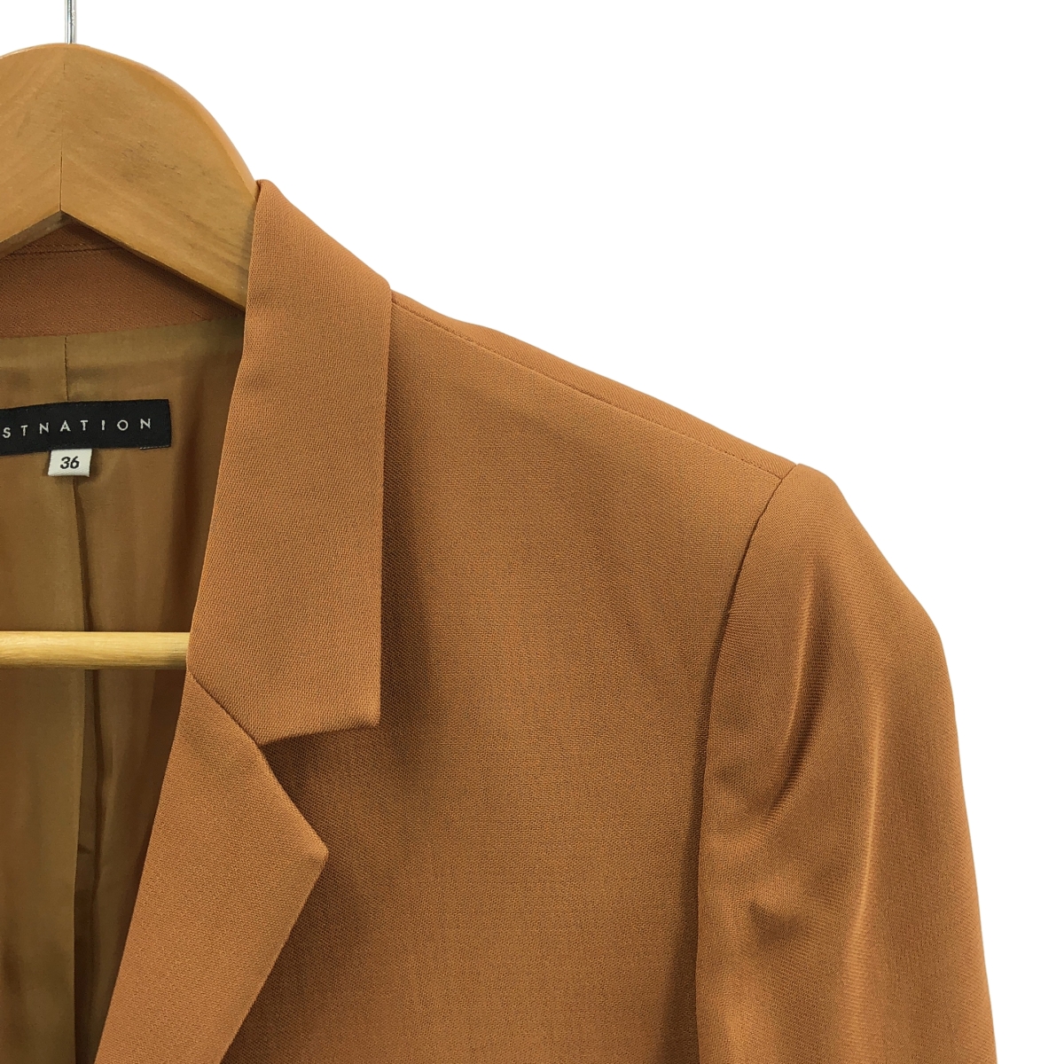 ESTNATION / エストネーション セットアップ / レーヨン 1B テーラード ジャケット 総裏地 / タック スラックス パンツ 裏地付き