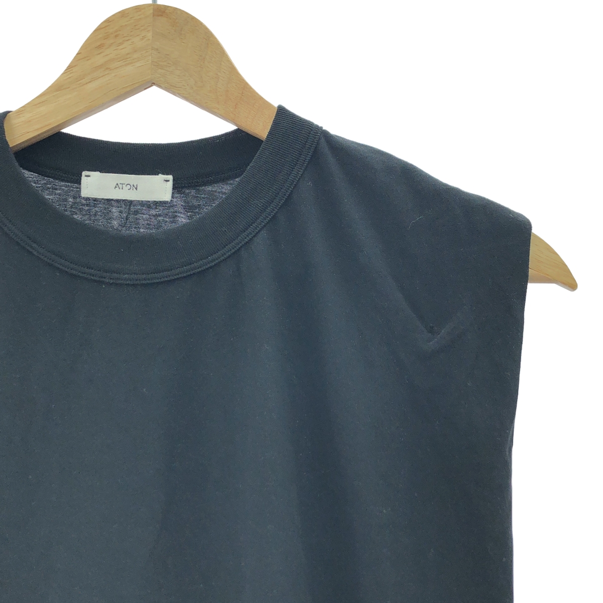 ATON / エイトン コットン ノースリーブ カットソー