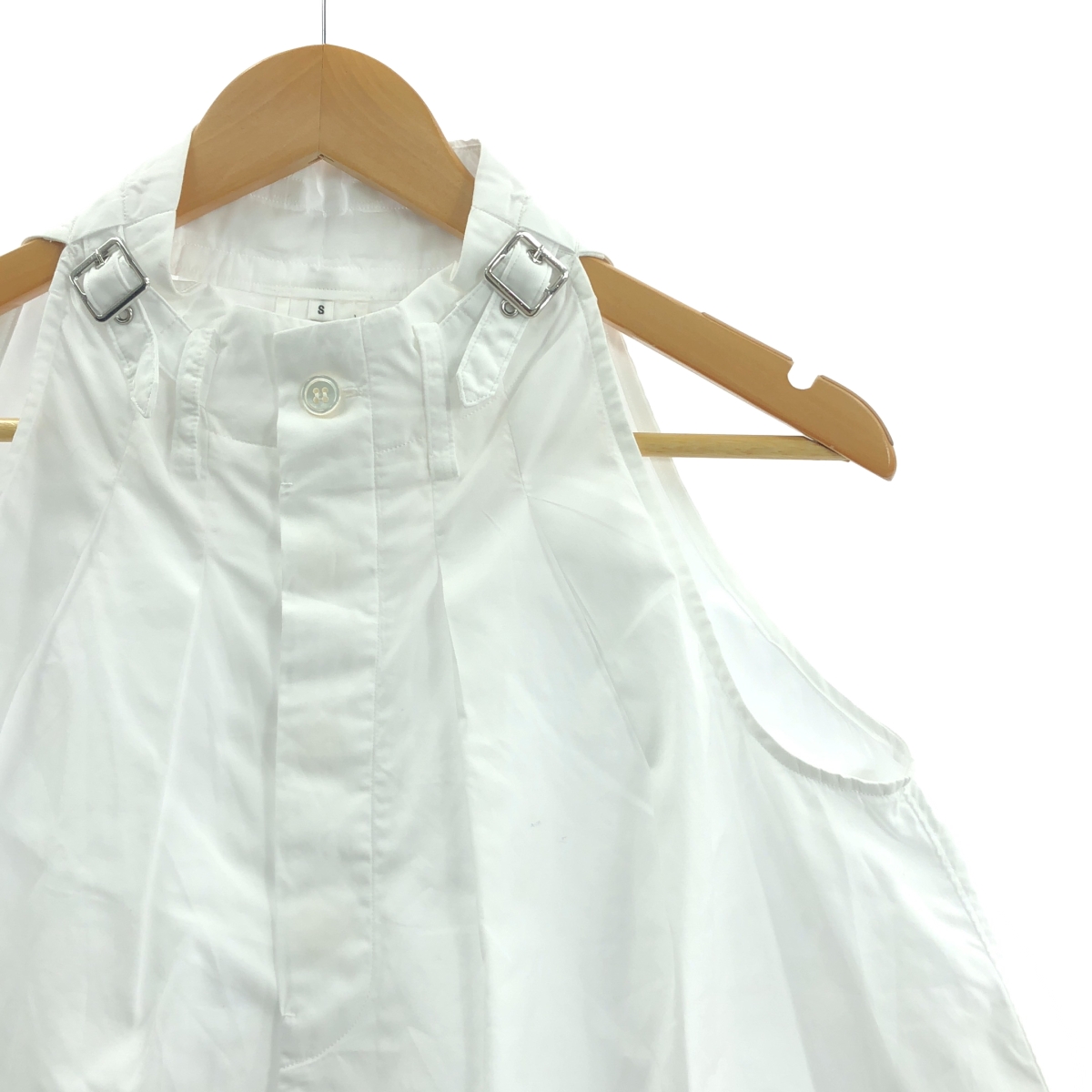 noir kei ninomiya / ノワールケイニノミヤ コットン 再構築 ノースリーブ シャツ