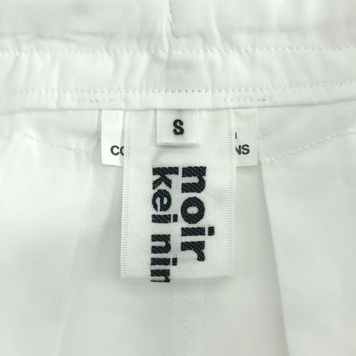 noir kei ninomiya / ノワールケイニノミヤ コットン 再構築 ノースリーブ シャツ