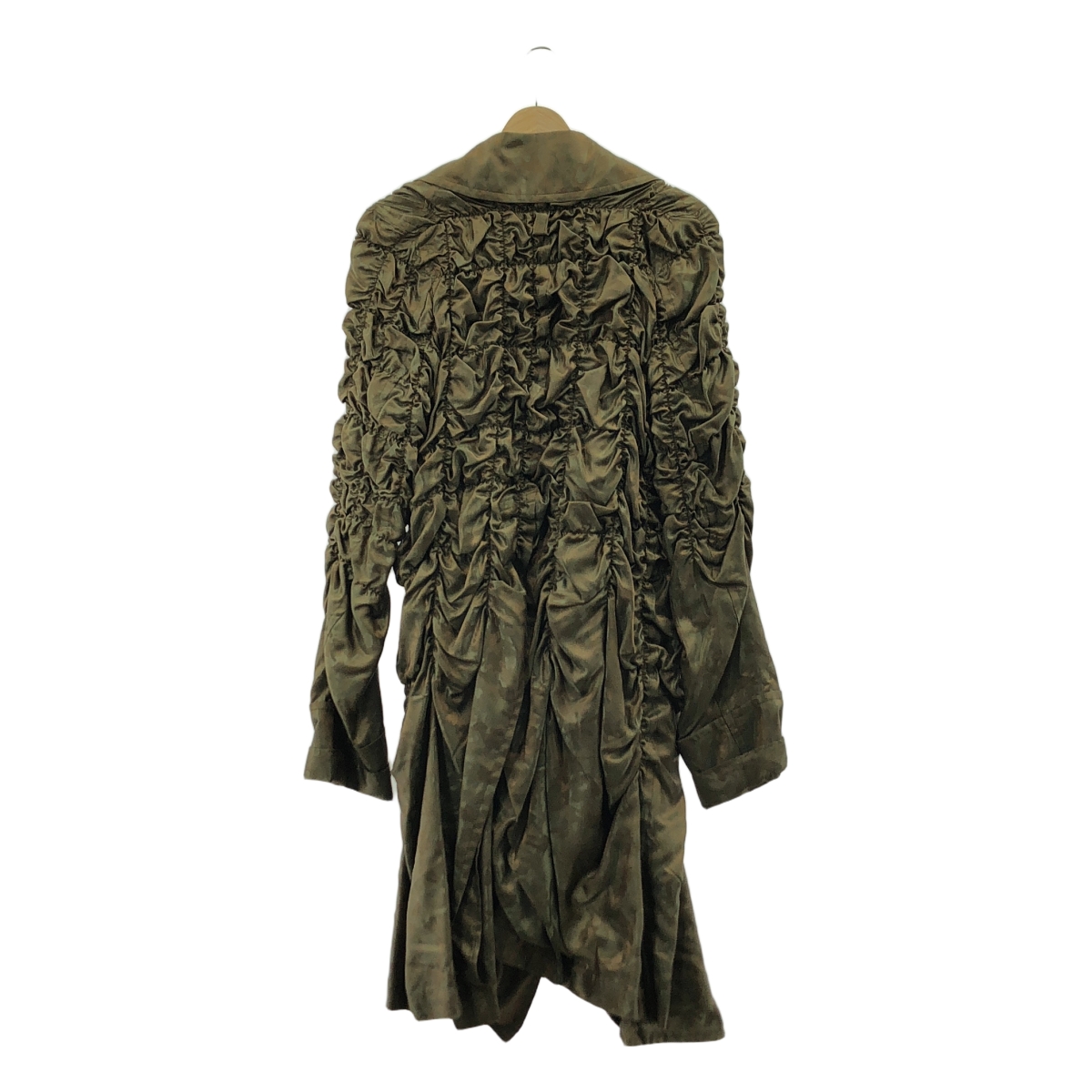 COMME des GARCONS HOMME PLUS / コムデギャルソンオムプリュス 迷彩 ジャカード シャーリング ダブルブレスト コート