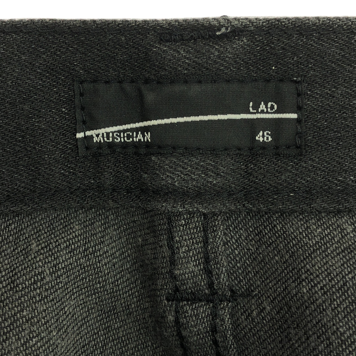 LAD MUSICIAN / ラッドミュージシャン STRETCH DENIM COMBINATION コンビネーション ストレッチ ブラックデニム パンツ