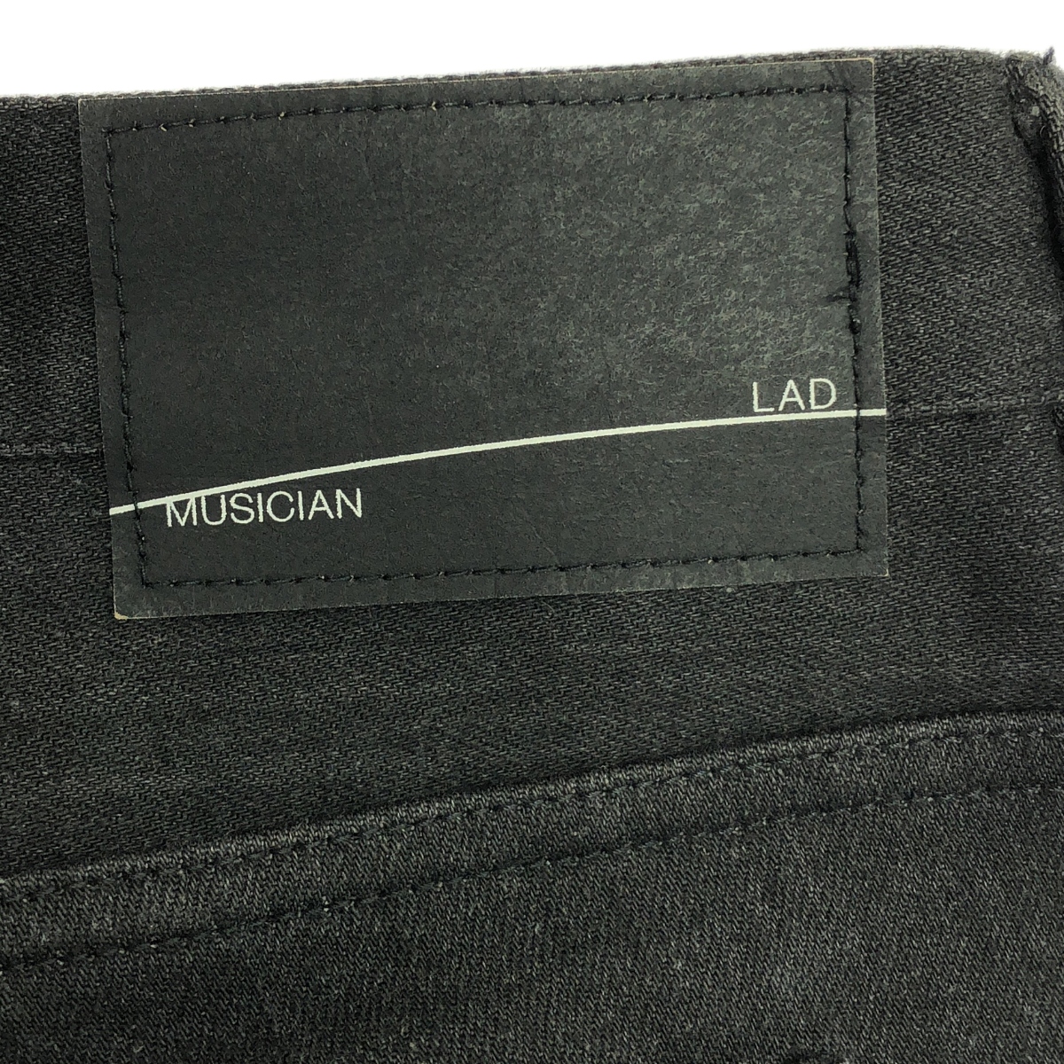 LAD MUSICIAN / ラッドミュージシャン STRETCH DENIM COMBINATION コンビネーション ストレッチ ブラックデニム パンツ