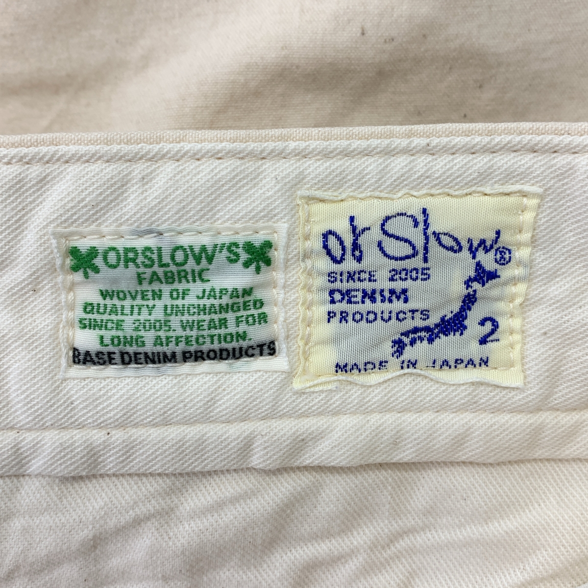 orslow / オアスロウ コットン ネップ ワークパンツ