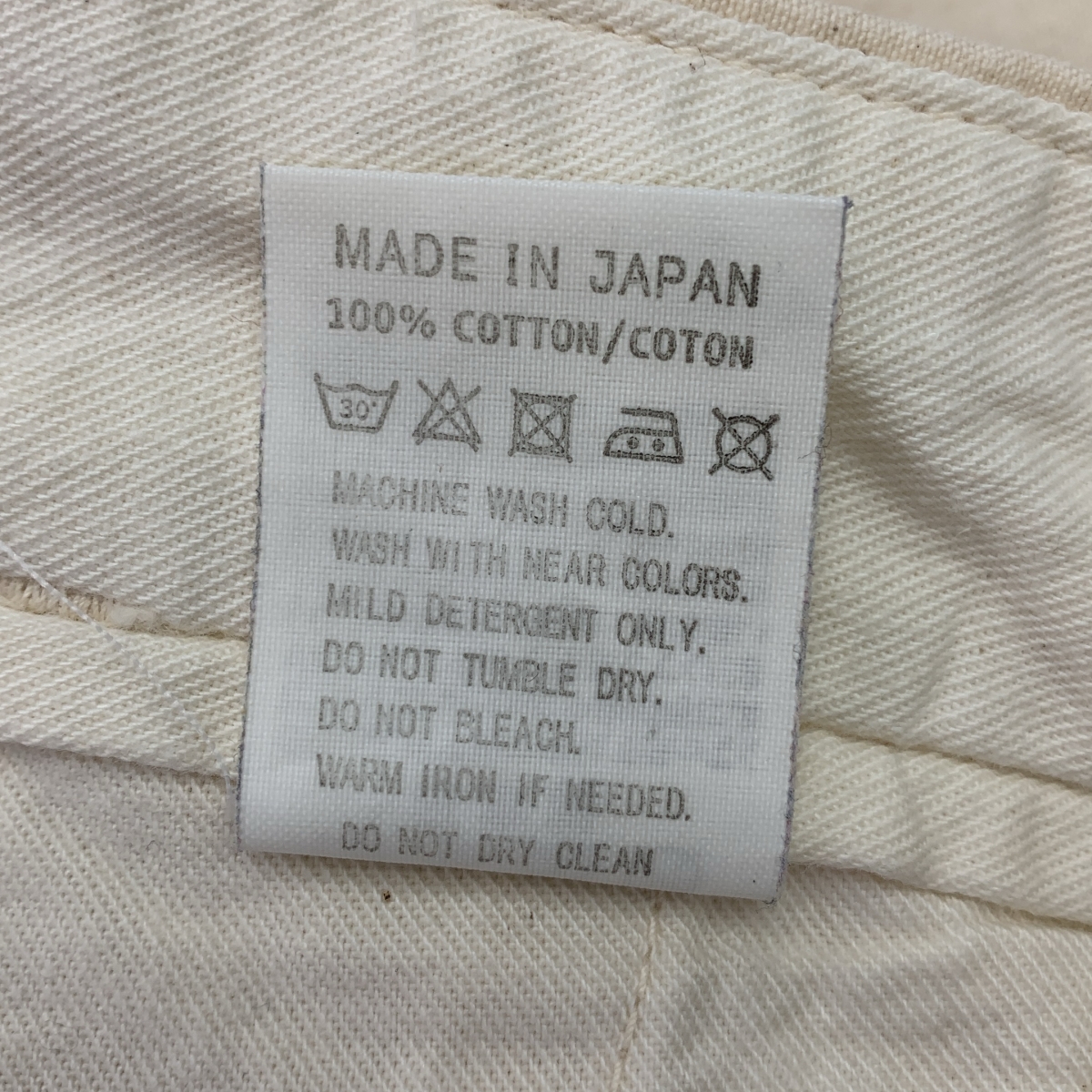 orslow / オアスロウ コットン ネップ ワークパンツ