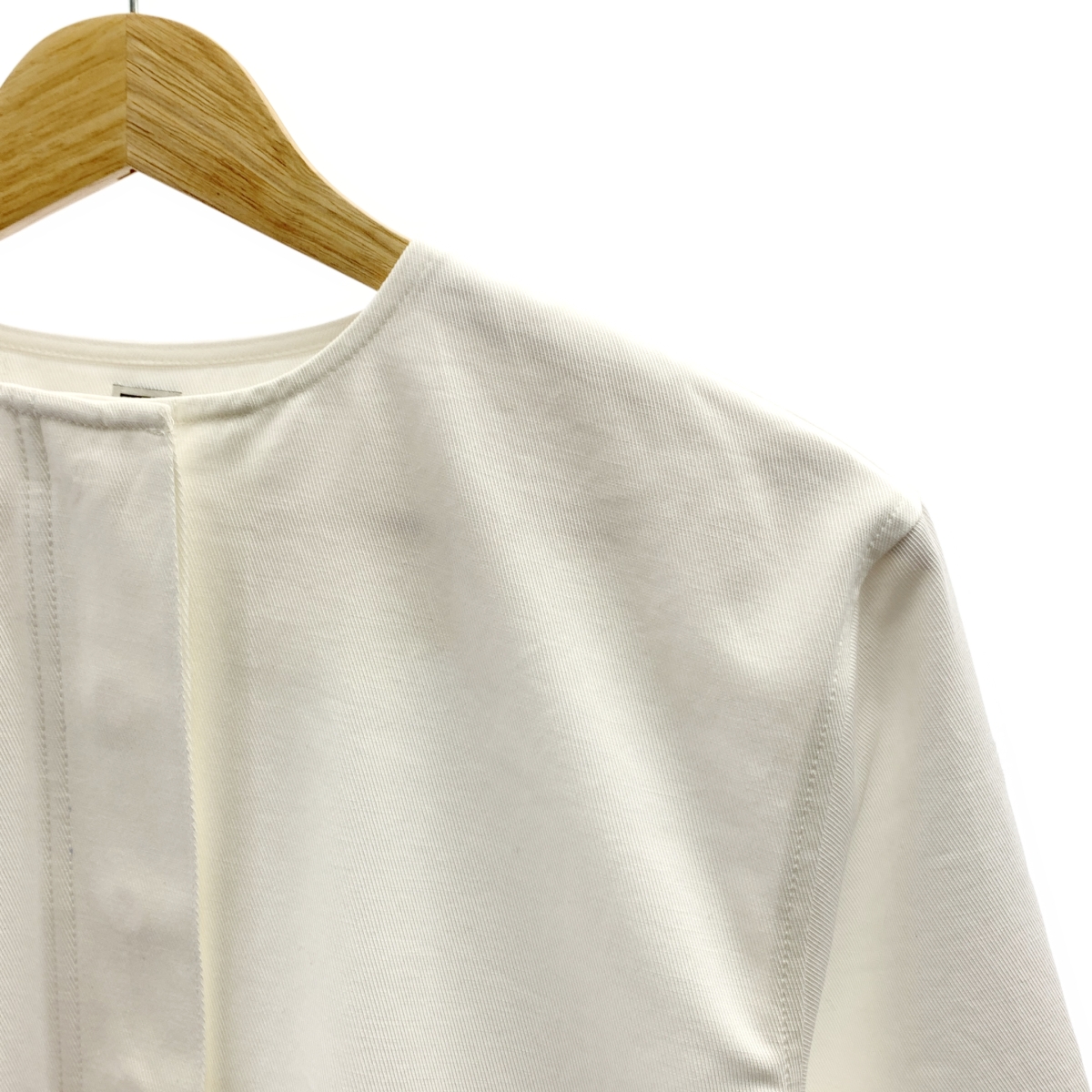 TOTEME / トーテム COLLARLESS COTTON-TWILL SHIRT コットン カラーレス シャツ